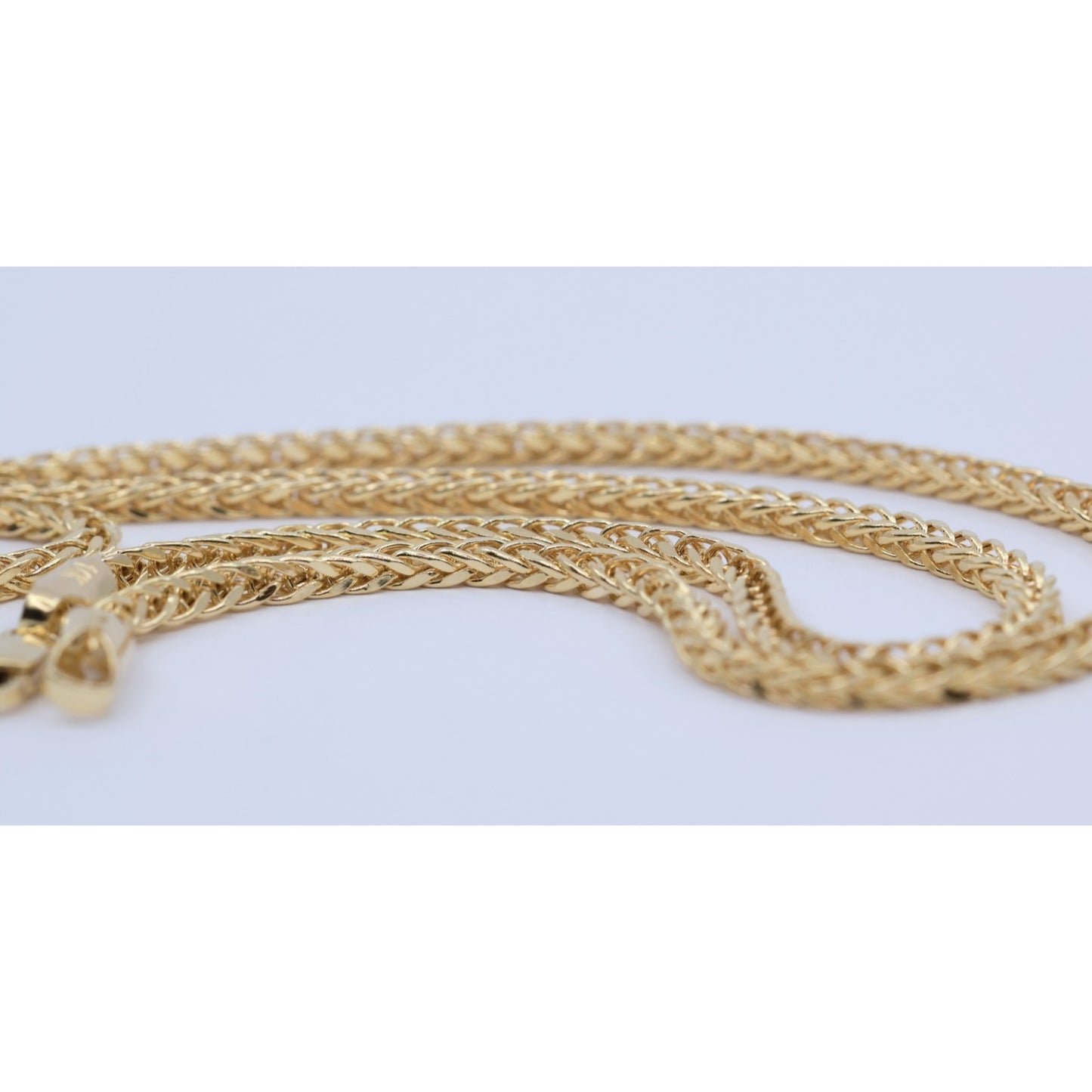 14K Yellow Gold Franco Link Chain Necklace