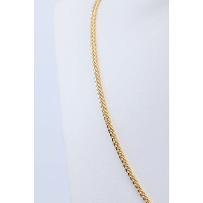 14K Yellow Gold Franco Link Chain Necklace