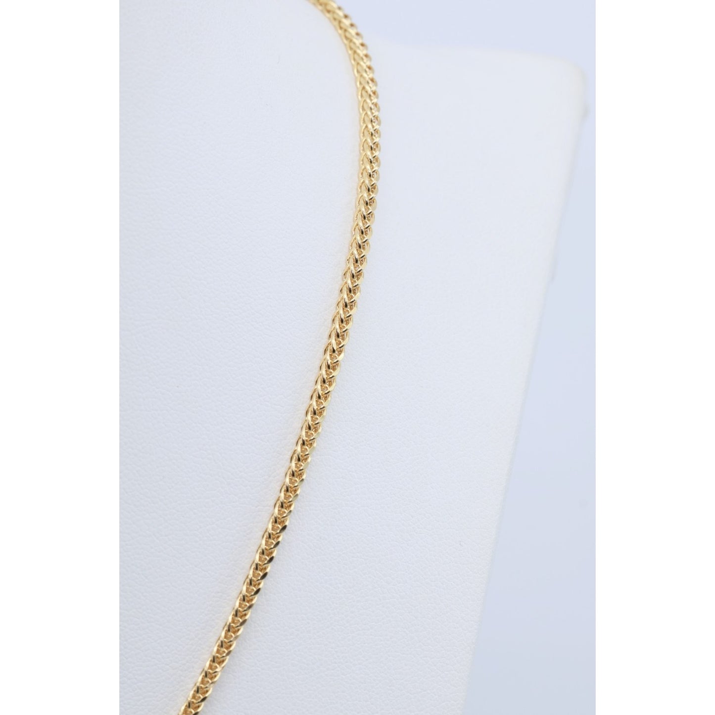 14K Yellow Gold Franco Link Chain Necklace