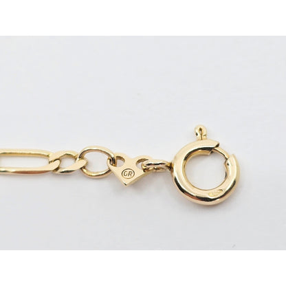 14K Yellow Gold Figaro Link Chain Necklace