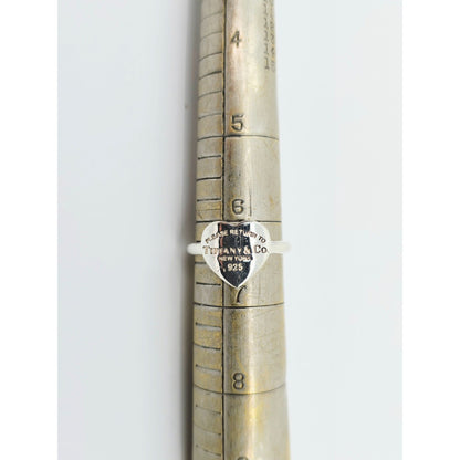 Please Return To Tiffany & Co. Sterling Silver Classic Heart Band Ring