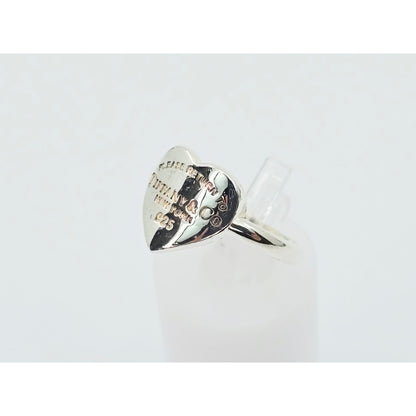 Please Return To Tiffany & Co. Sterling Silver Classic Heart Band Ring
