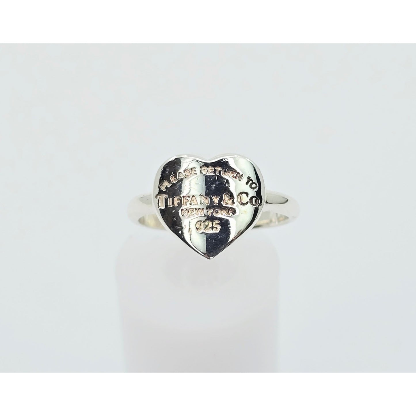 Please Return To Tiffany & Co. Sterling Silver Classic Heart Band Ring