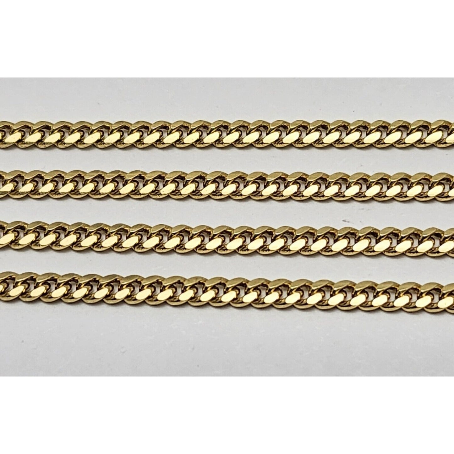 14K Yellow Gold Cuban Link Chain Necklace