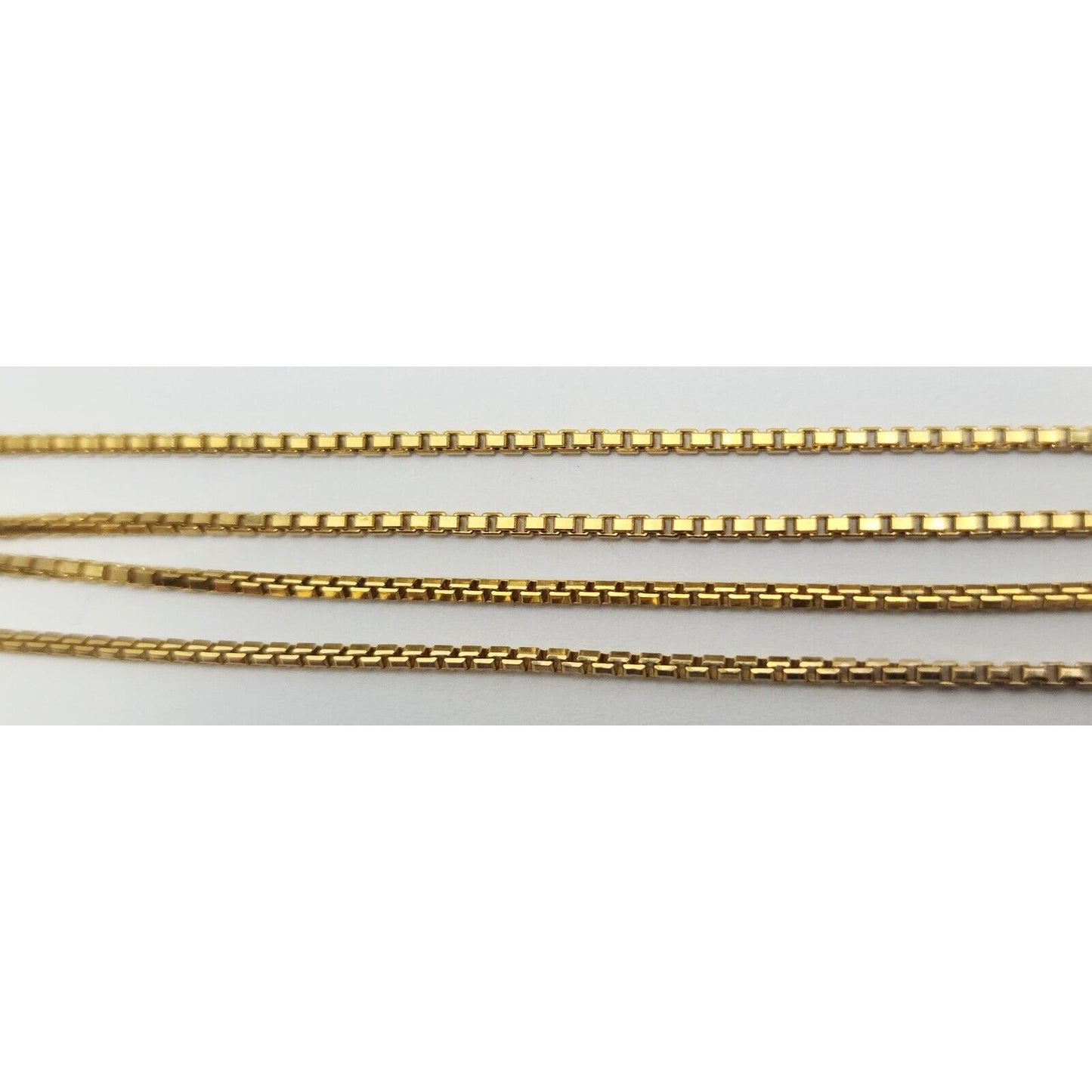 14K Yellow Gold Box Link Chain Necklace