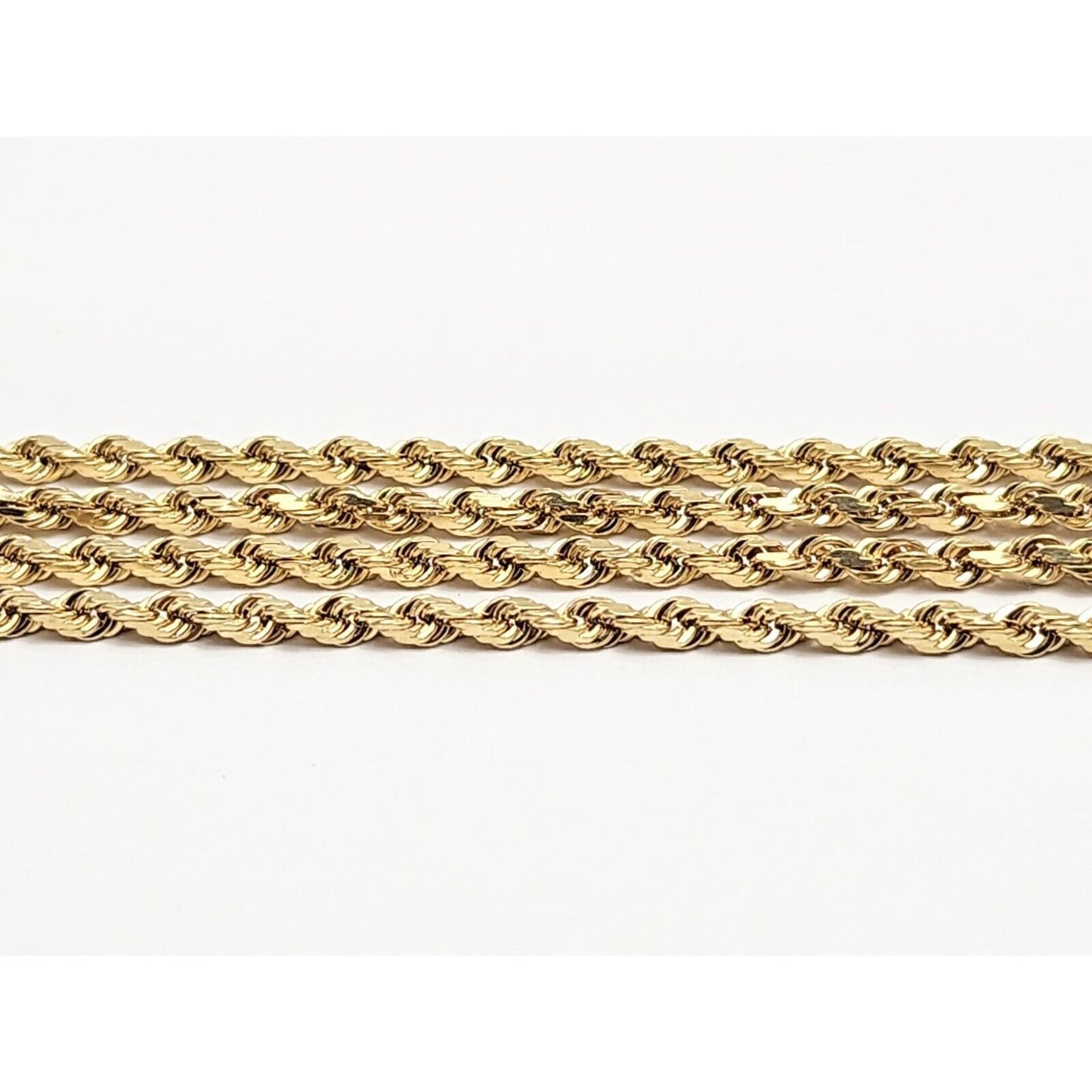 14K Yellow Gold Rope Chain Necklace