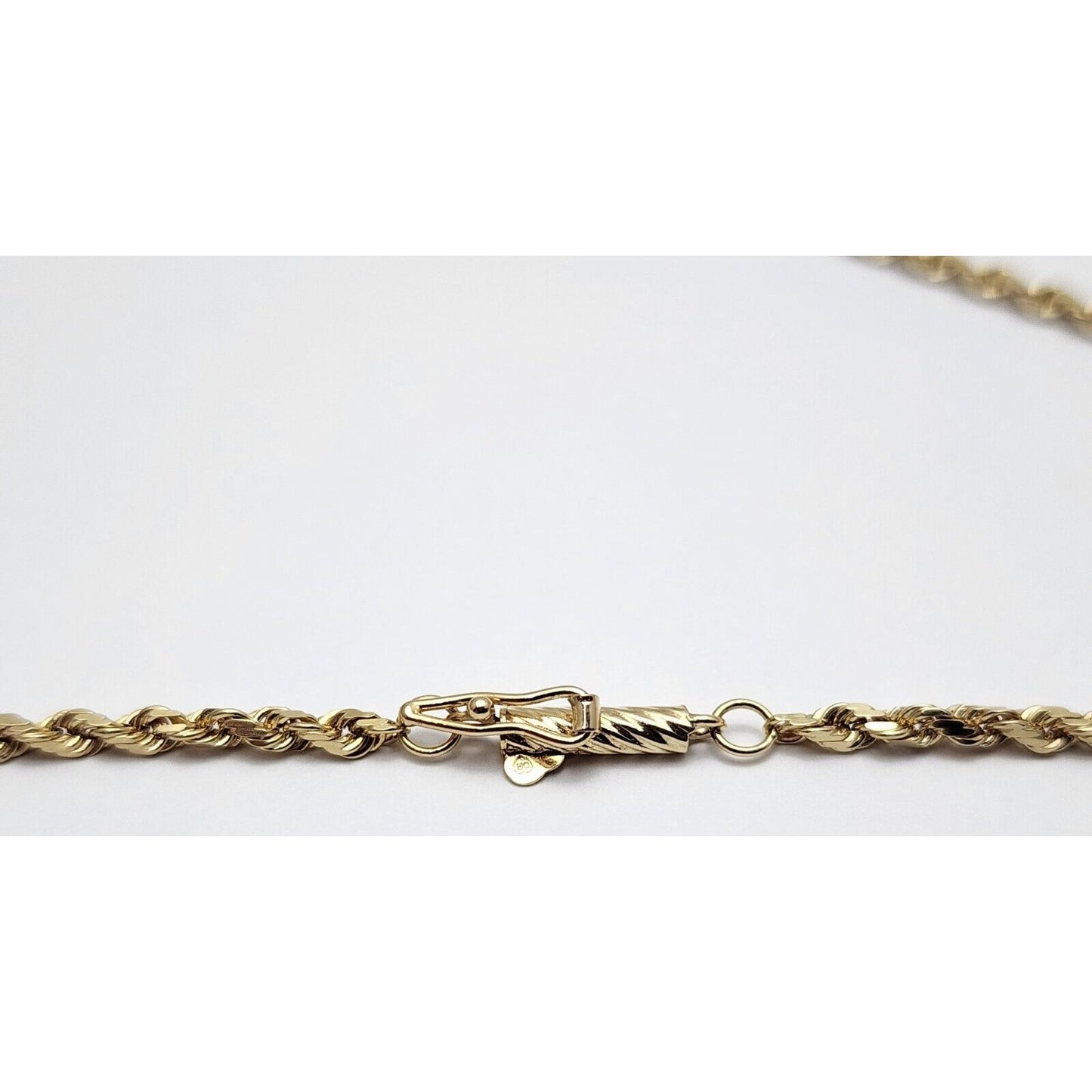 14K Yellow Gold Rope Chain Necklace