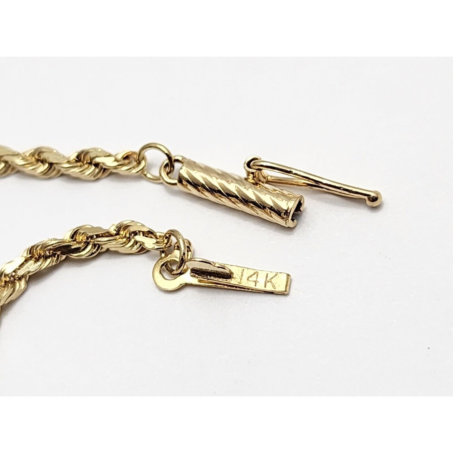 14K Yellow Gold Rope Chain Necklace