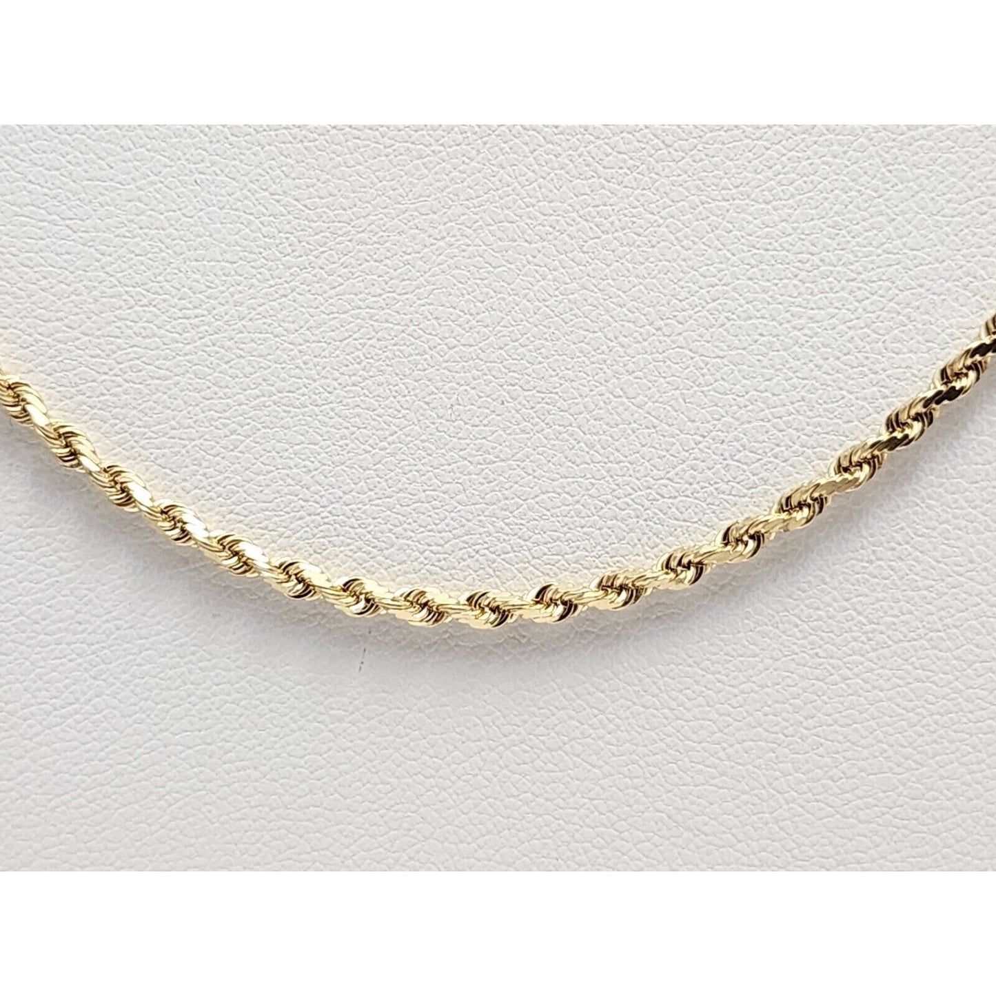 14K Yellow Gold Rope Chain Necklace