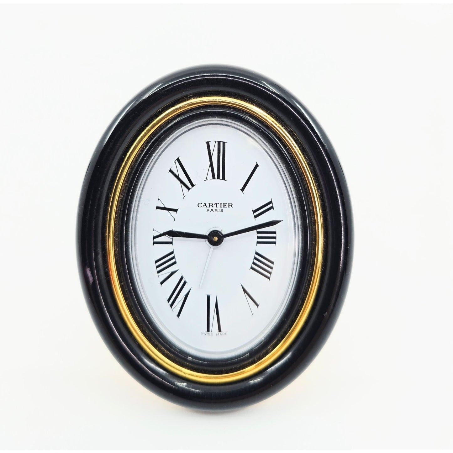 Authentic Cartier Vintage Baignoire Mechanical Pendulette Desk / Travel Clock