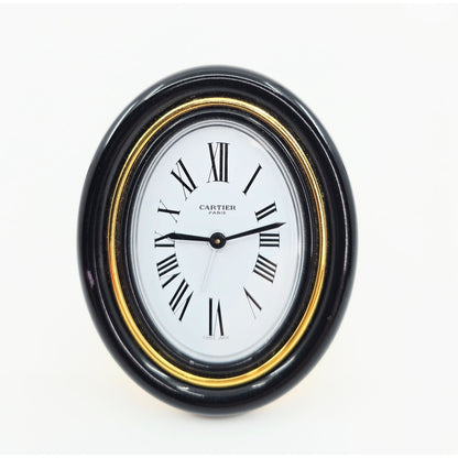Authentic Cartier Vintage Baignoire Mechanical Pendulette Desk / Travel Clock