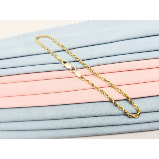 14K Yellow Gold Rope Bracelet