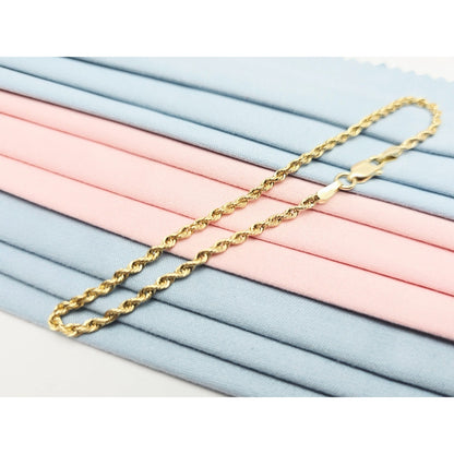 14K Yellow Gold Rope Bracelet