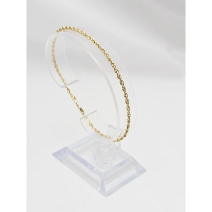 14K Yellow Gold Rope Bracelet
