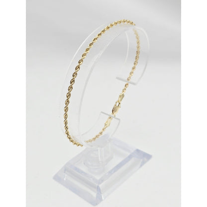 14K Yellow Gold Rope Bracelet