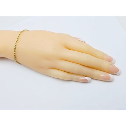 14K Yellow Gold Rope Bracelet