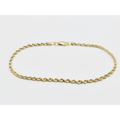 14K Yellow Gold Rope Bracelet