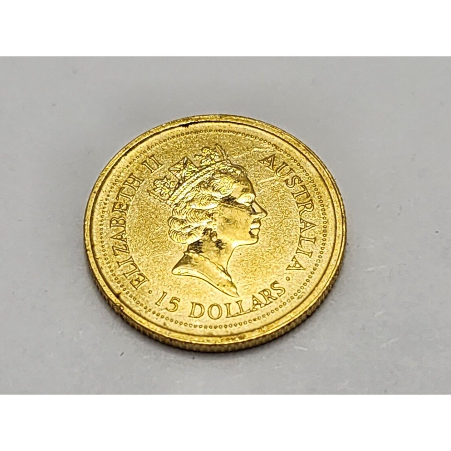 1997 Australian Elizabeth II 15 Dollars 3rd Portrait Kangaroo Gold Proof Coin