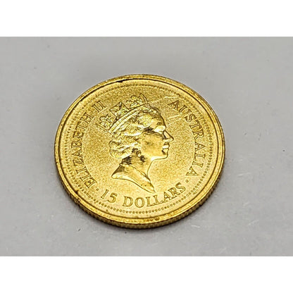1997 Australian Elizabeth II 15 Dollars 3rd Portrait Kangaroo Gold Proof Coin