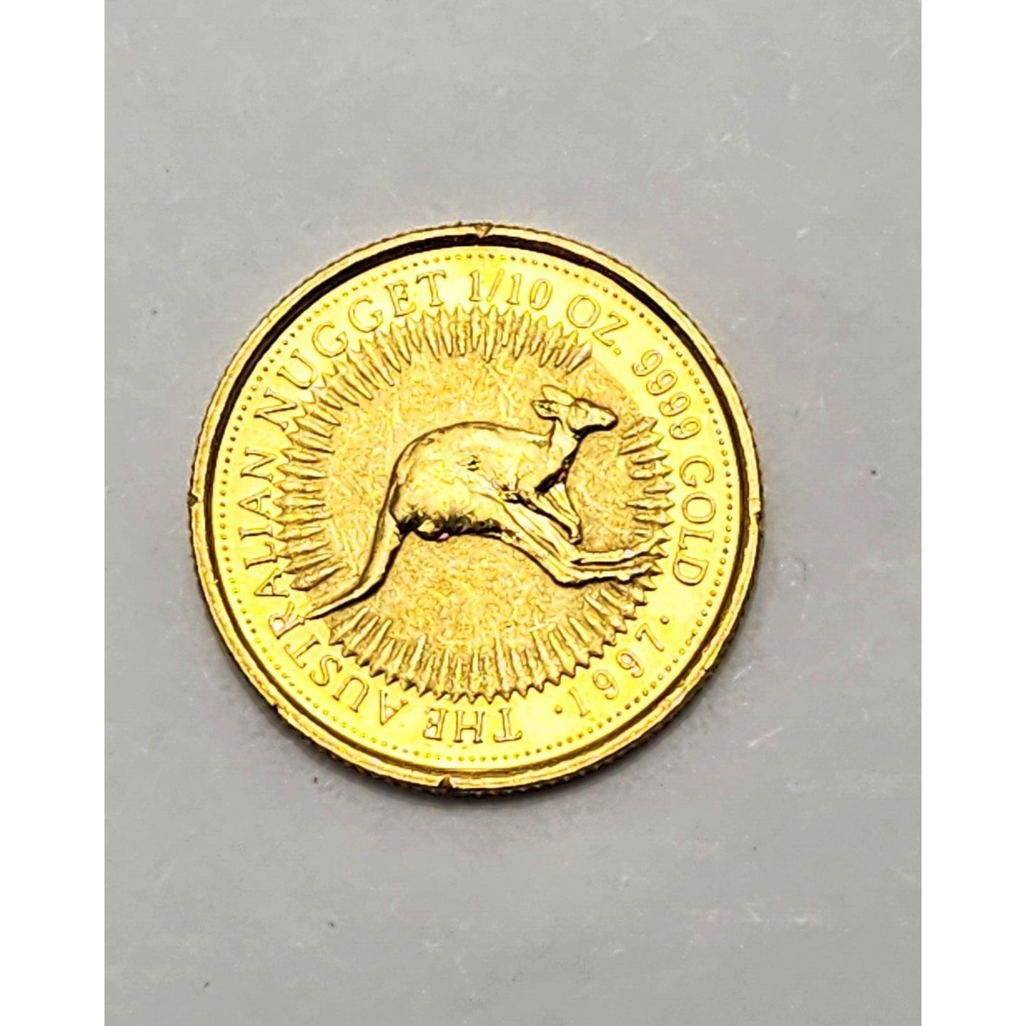 1997 Australian Elizabeth II 15 Dollars 3rd Portrait Kangaroo Gold Proof Coin