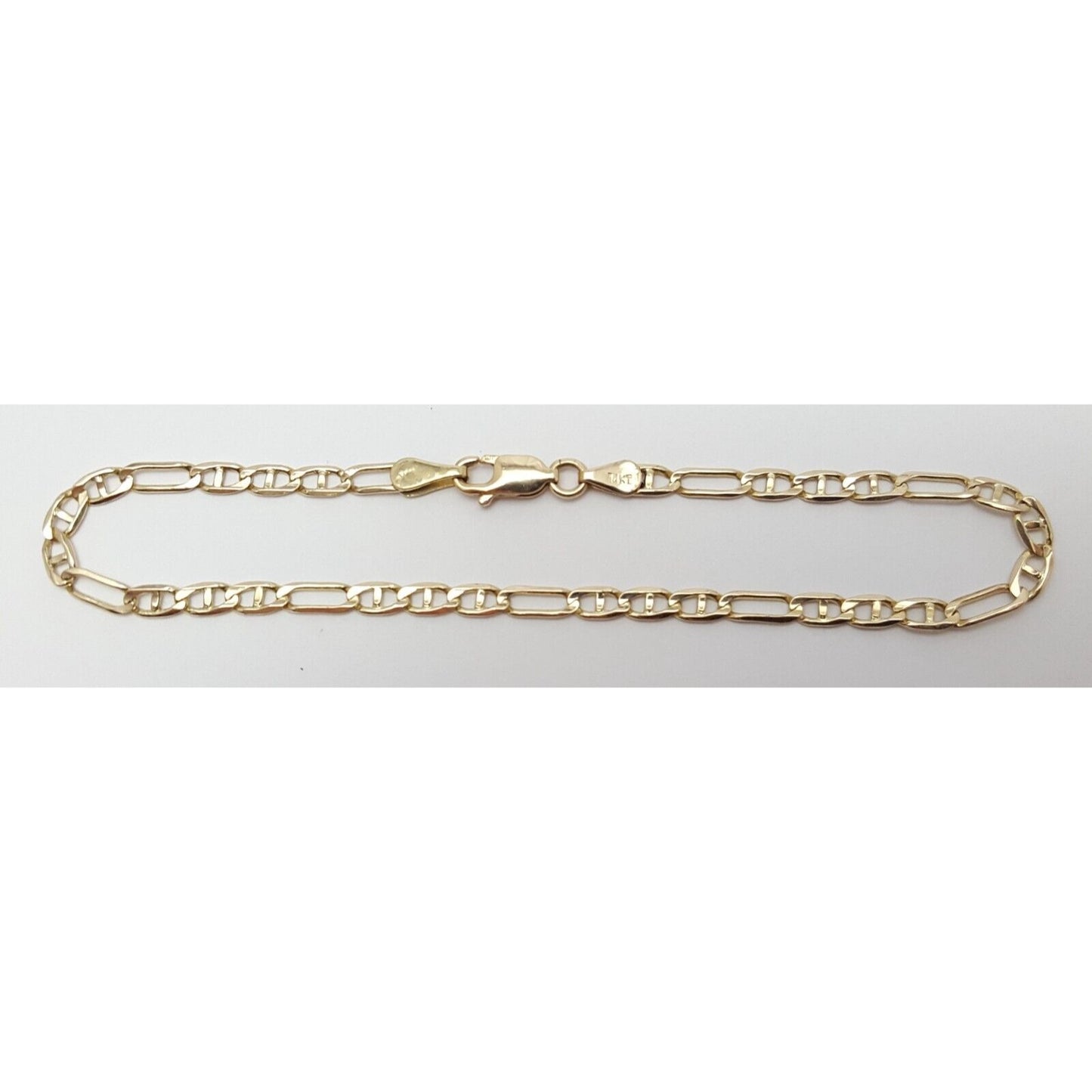 14K Yellow Gold Figaro Link Bracelet