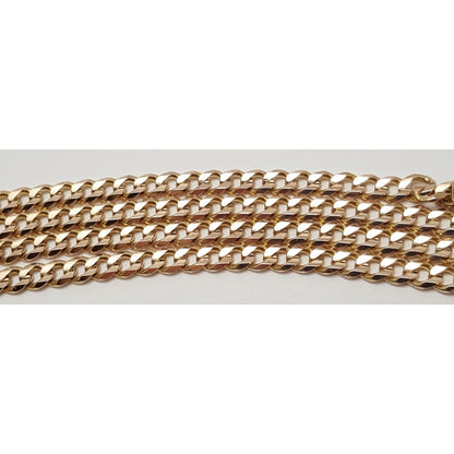 14K Rose Gold Cuban Link Chain Necklace