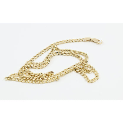 10K Yellow Gold Cuban Link Chain Necklace