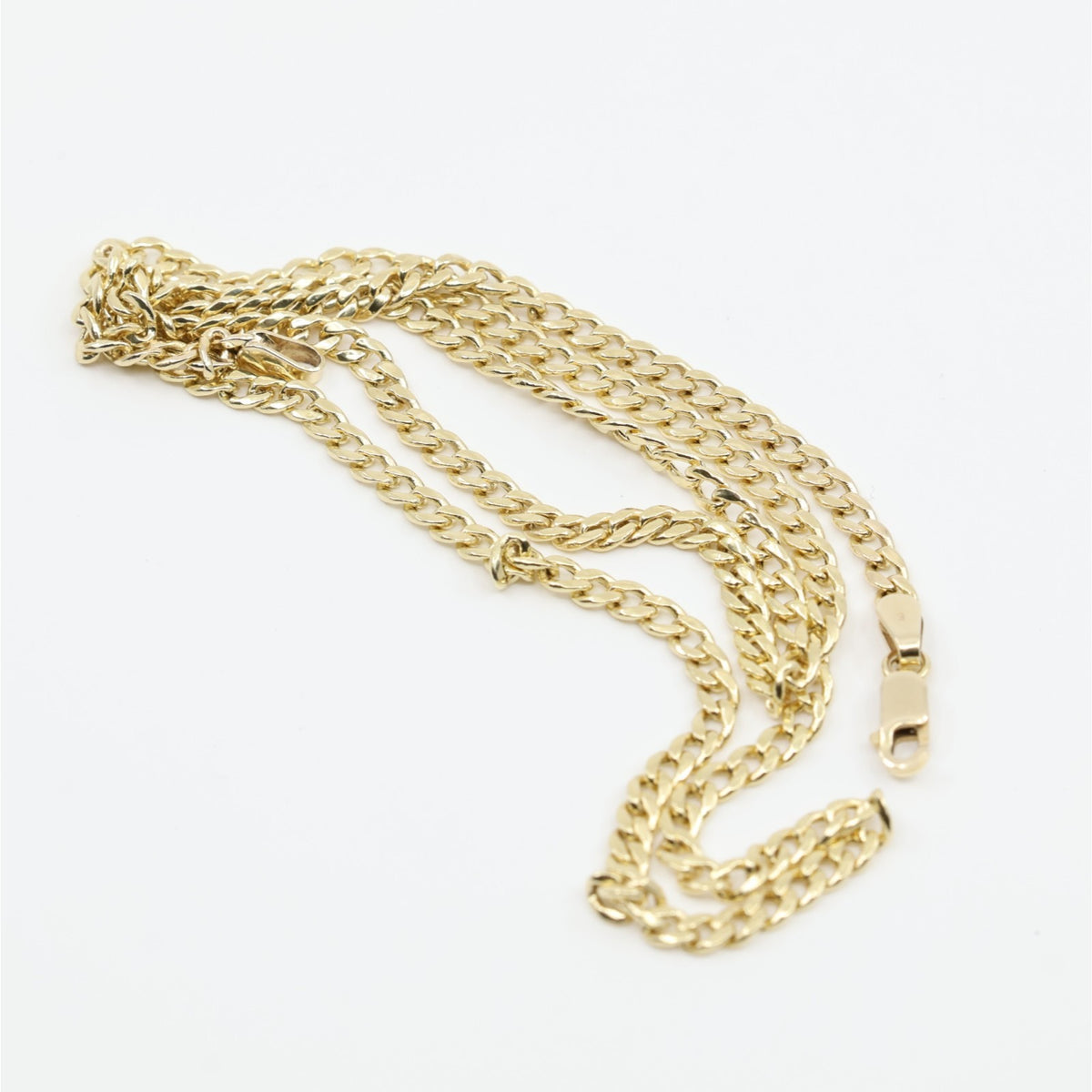 10K Yellow Gold Cuban Link Chain Necklace