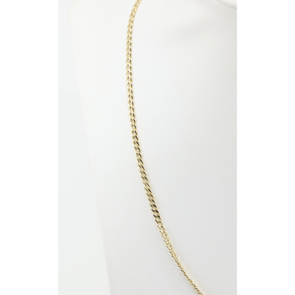 10K Yellow Gold Cuban Link Chain Necklace