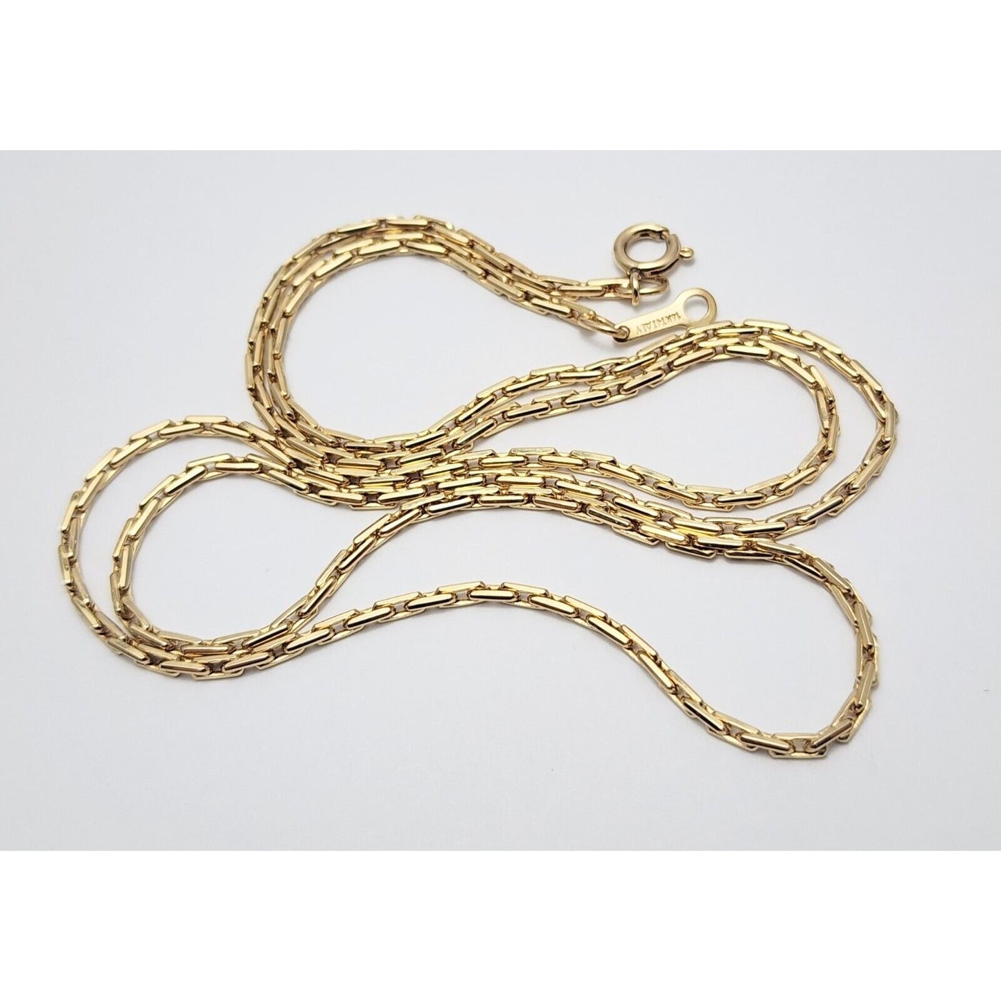 14K Yellow Gold Fancy Cable Link Chain Necklace