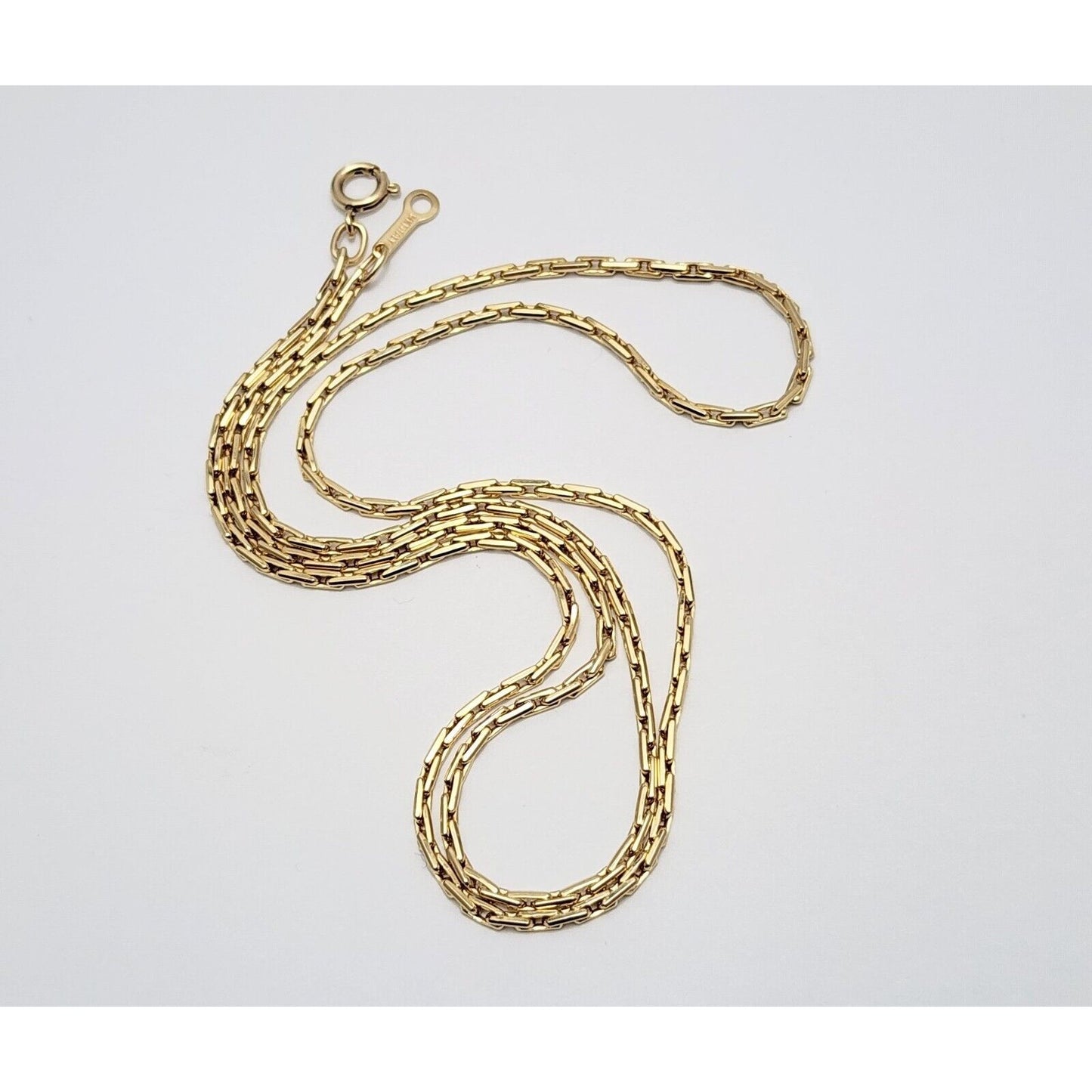 14K Yellow Gold Fancy Cable Link Chain Necklace