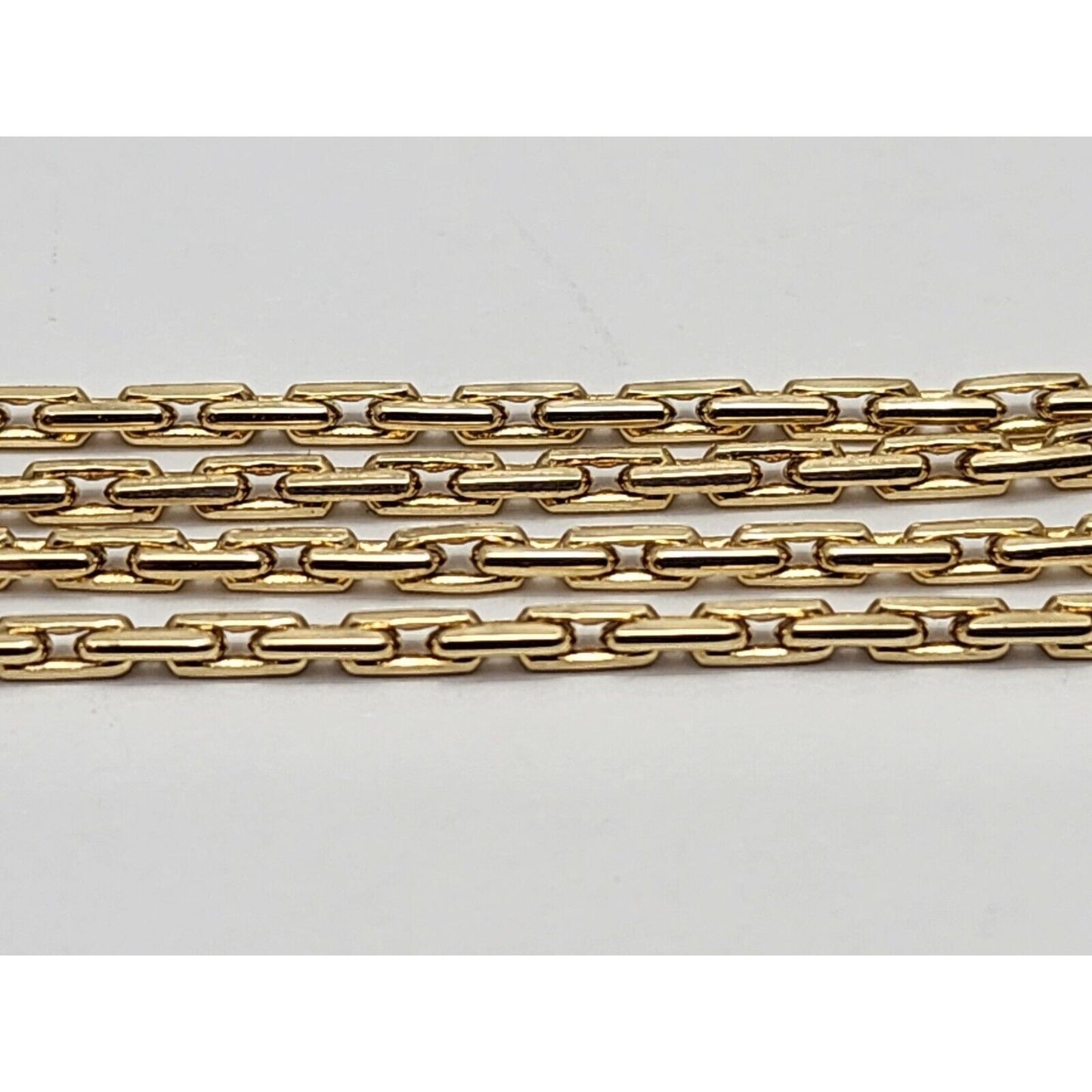 14K Yellow Gold Fancy Cable Link Chain Necklace