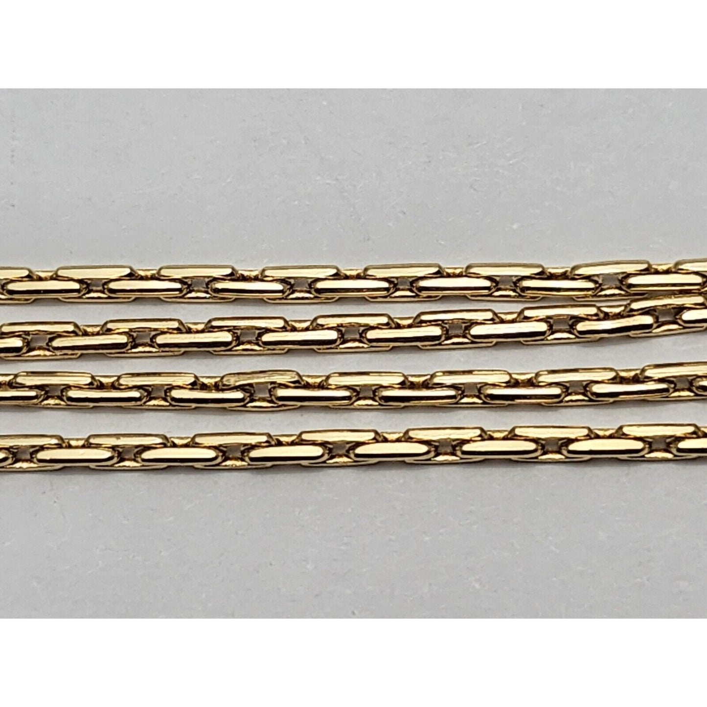 14K Yellow Gold Fancy Cable Link Chain Necklace