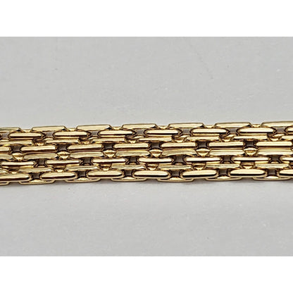 14K Yellow Gold Fancy Cable Link Chain Necklace