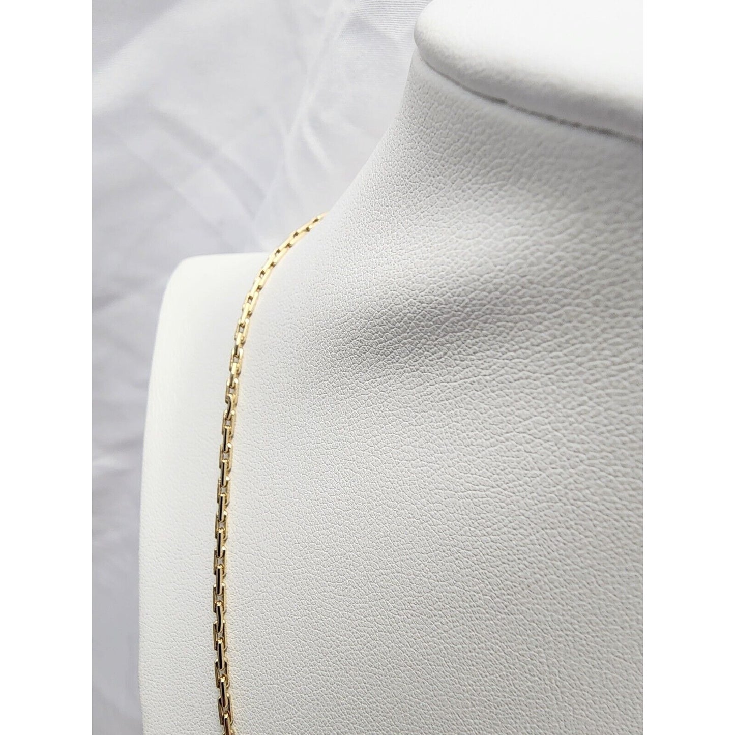 14K Yellow Gold Fancy Cable Link Chain Necklace