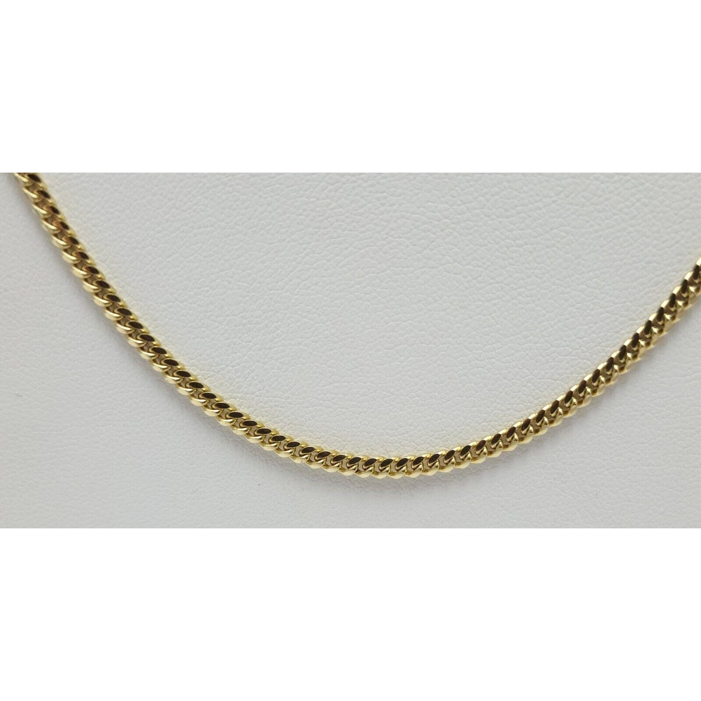 14K Yellow Gold Cuban Link Chain Necklace