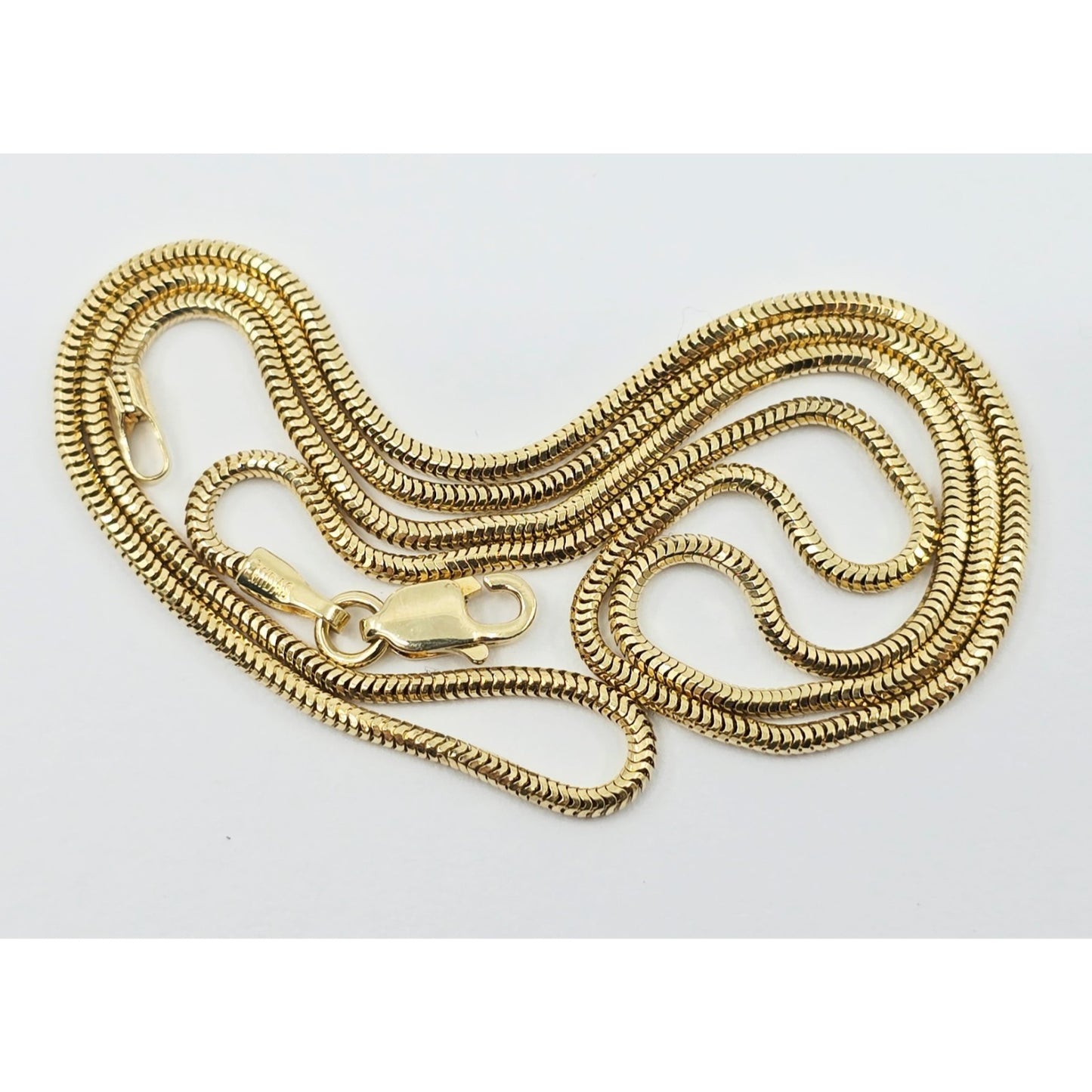 14K Yellow Gold Snake Chain Necklace