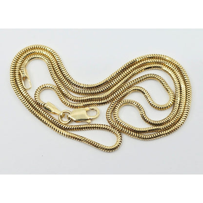 14K Yellow Gold Snake Chain Necklace