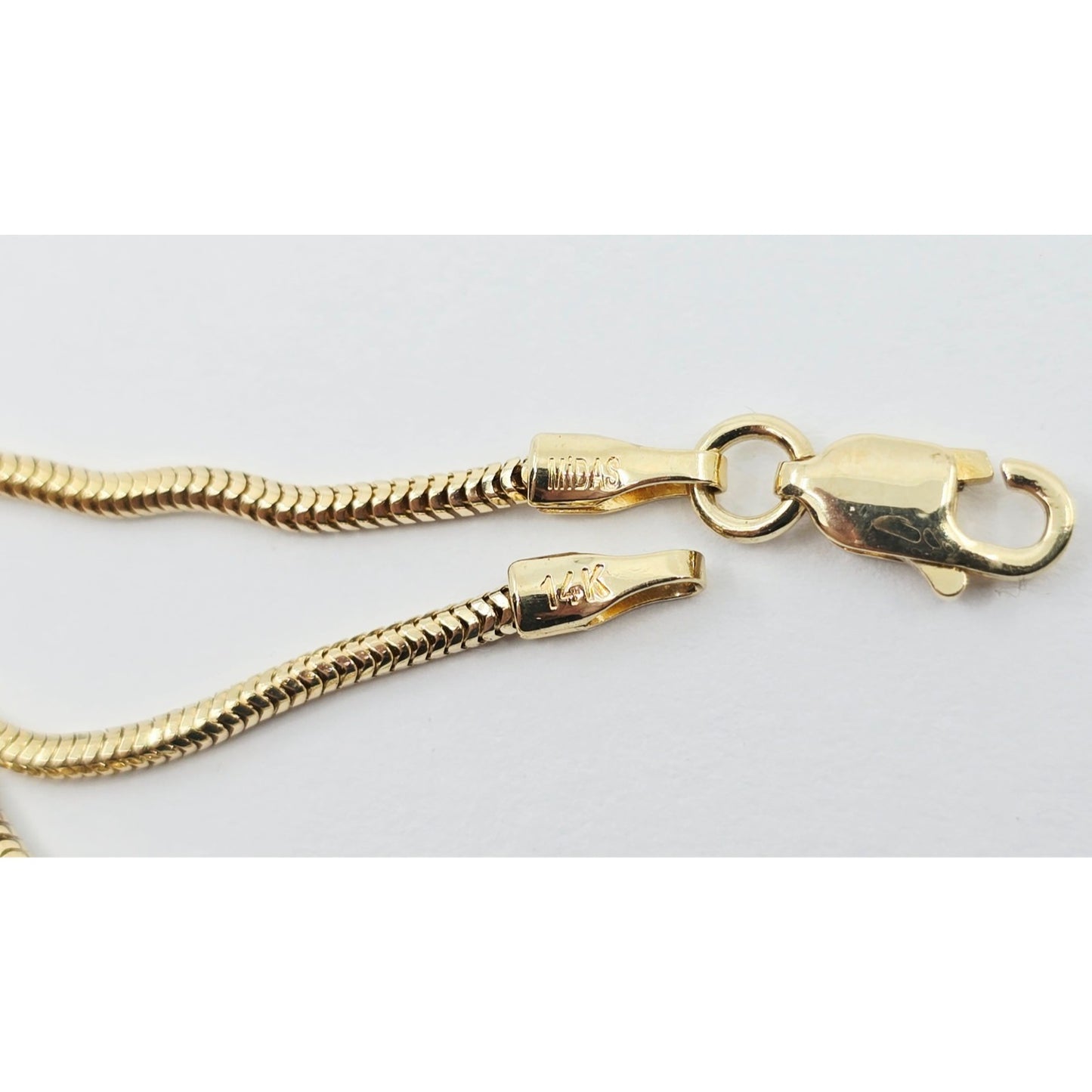 14K Yellow Gold Snake Chain Necklace