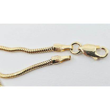 14K Yellow Gold Snake Chain Necklace
