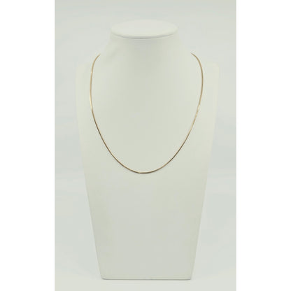 14K Yellow Gold Snake Chain Necklace