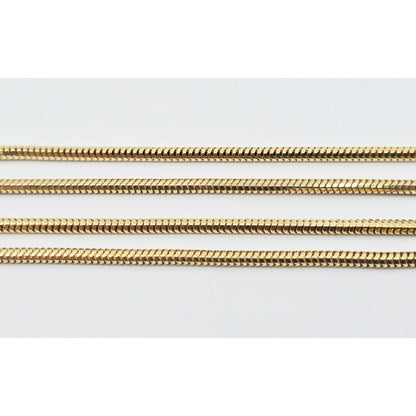 14K Yellow Gold Snake Chain Necklace