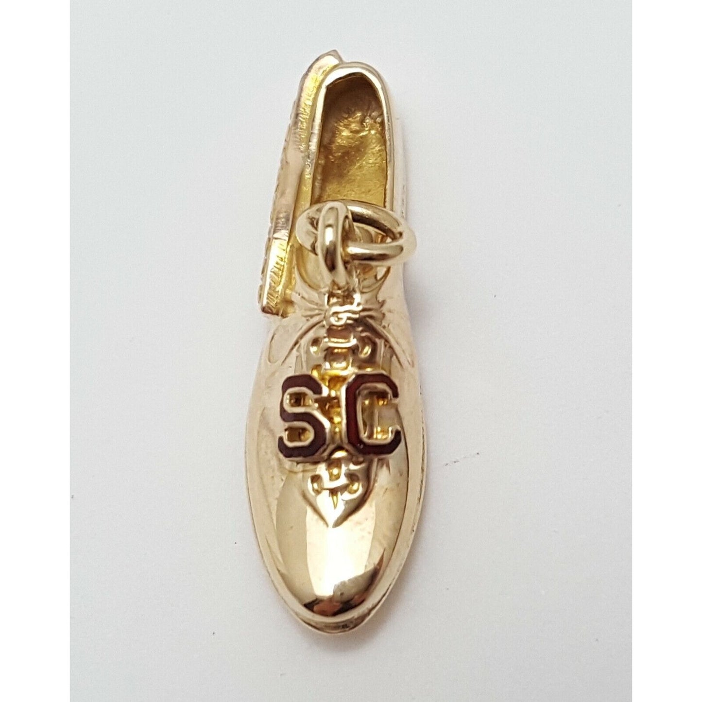 10K Yellow Gold 1955 PCC Champions SC Track Show Running Shoe Charm Pendant