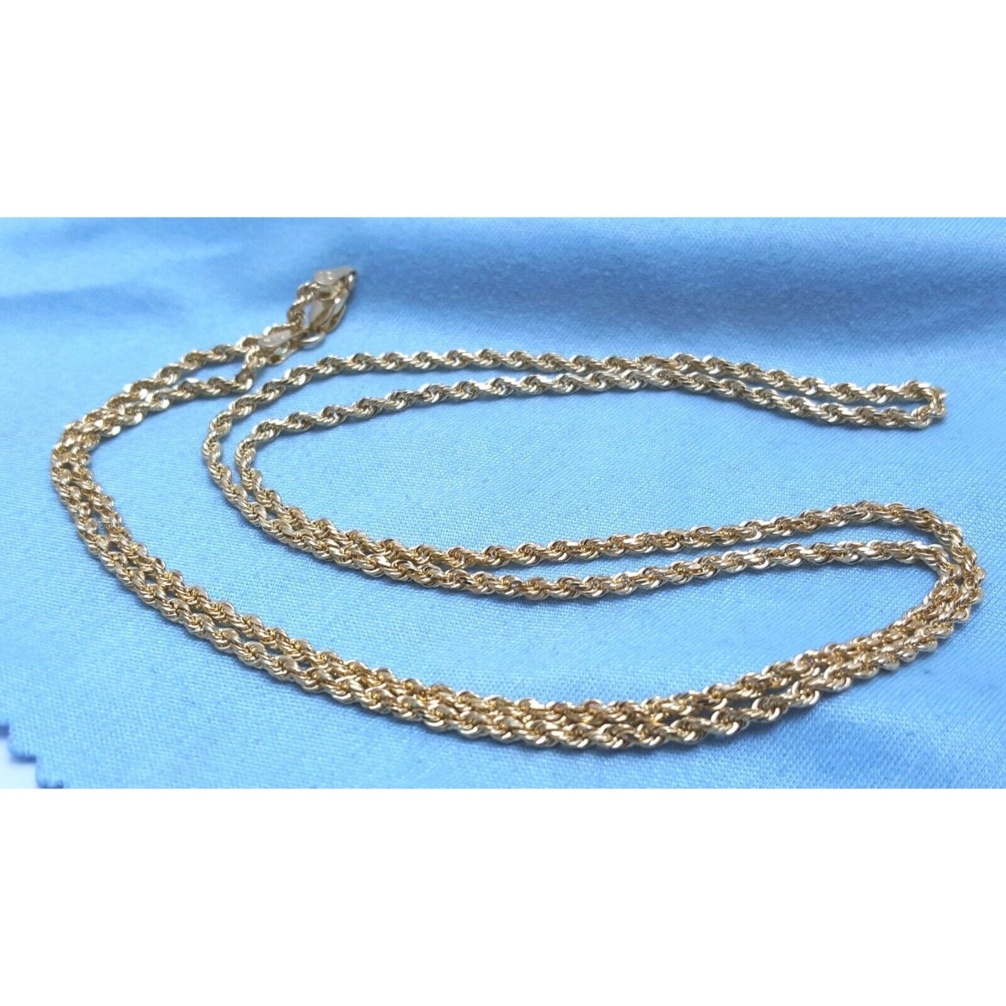 10K Yellow Gold Rope Chain Necklace