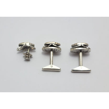 Allan Adler Sterling Silver & GP Scarab Cufflinks & Pin Silversmith to the Stars