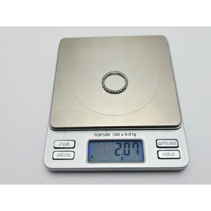 14K White Gold Diamond Eternity Wedding Band Ring