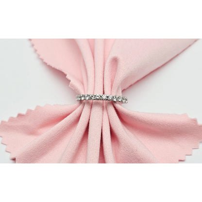 14K White Gold Diamond Eternity Wedding Band Ring