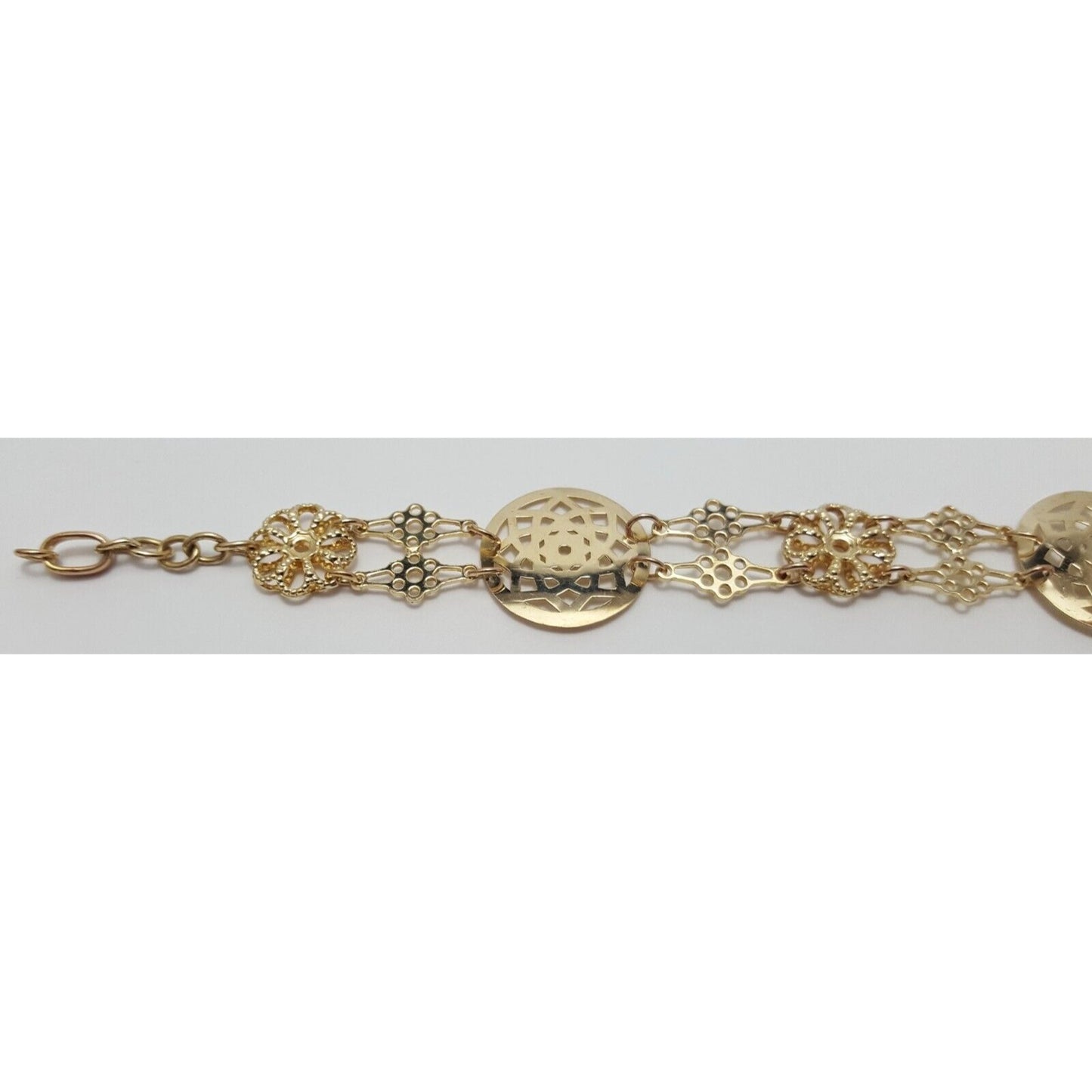 14K Yellow Gold Middle Eastern Style Link Bracelet