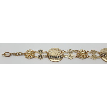 14K Yellow Gold Middle Eastern Style Link Bracelet