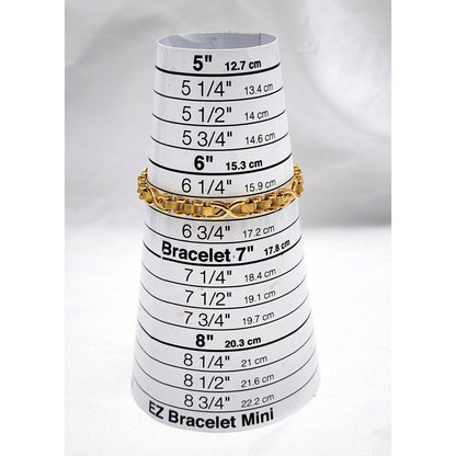 21K Yellow Gold Infinity Link Chain Bracelet